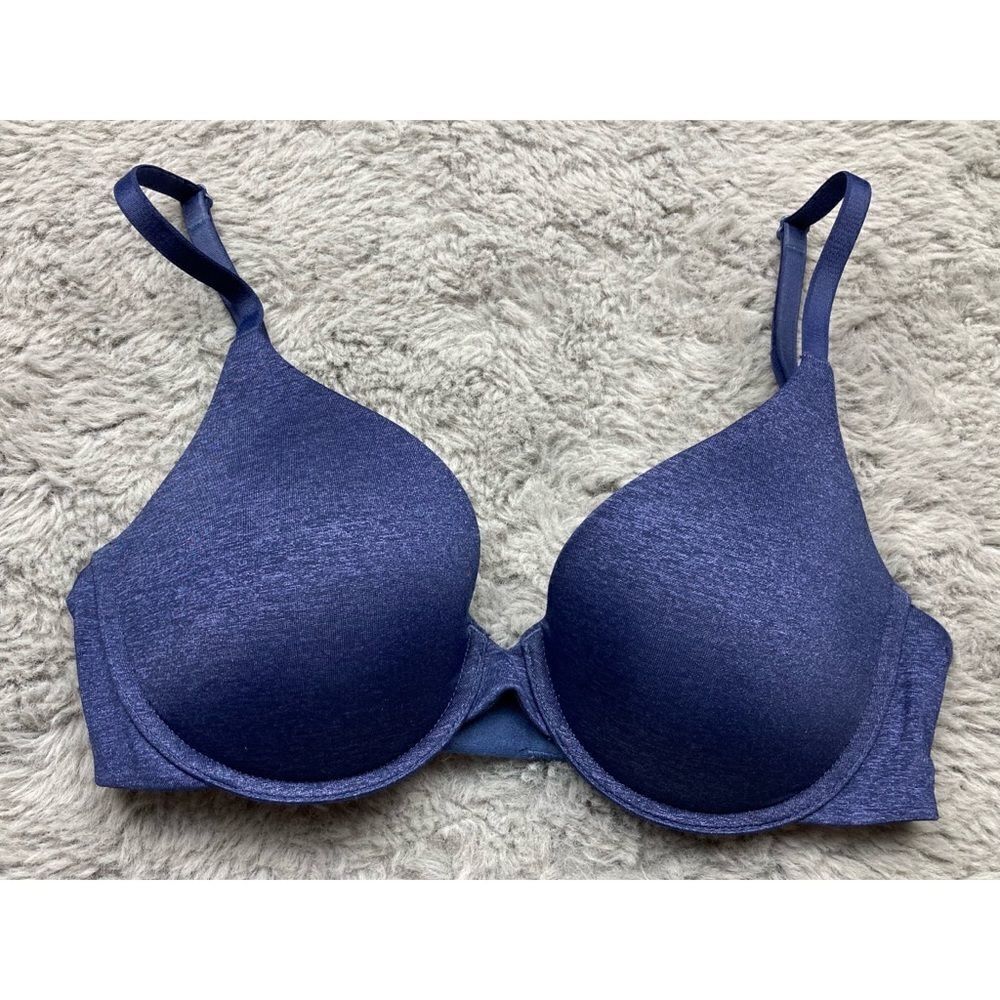 Victoria’s Secret navy blue uplift semi Demi bra